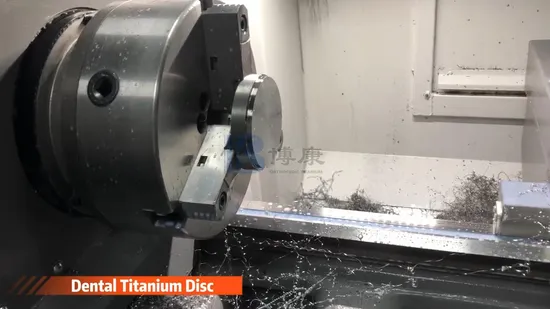 Dentale Titanscheibe Gr4 zum Fräsen von Steg- und Clip-Anhängen