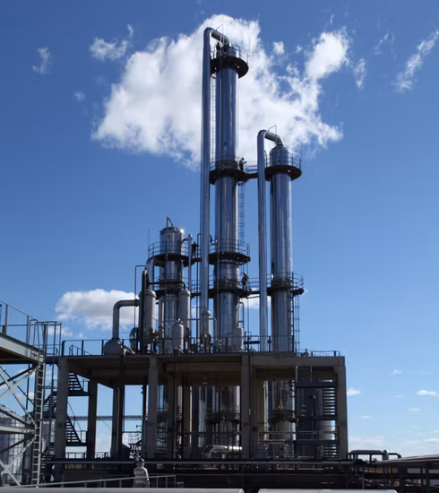 Produktionslinie für Ethanol in medizinischer Qualität mit 50.000 Litern pro Tag